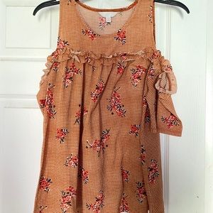 Country style floral summer shirt